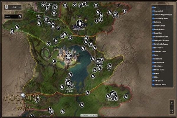 Hogwarts Legacy Map Icons